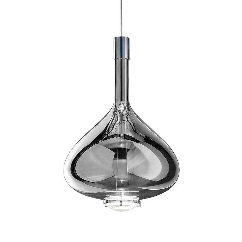 Moderne kreative einheizliche Lichtelektroplate Eisengeometrische Hanglampe mit Glasschatten