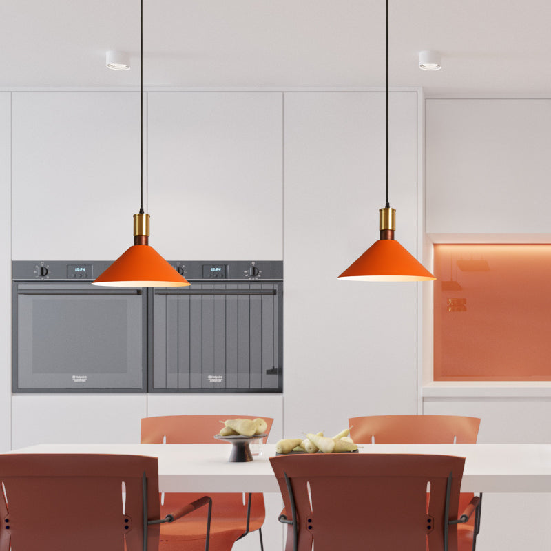 Elektroplatte Eisen anheizen helles modernes, sich verjüngter Makaroon -Hanglampe für Esszimmer