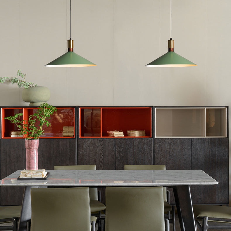 Elektroplatte Eisen anheizen helles modernes, sich verjüngter Makaroon -Hanglampe für Esszimmer