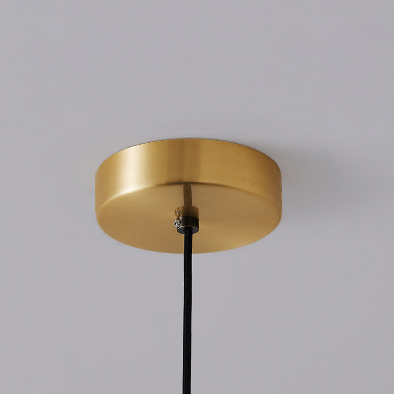 Moderne künstlerische zylindrische Hanglampe Kupfer -Einzelheizlicht für Schlafzimmer