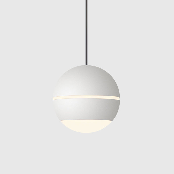 Pendre à LED du globe acrylique dans la lampe suspendue en aluminium à style concis moderne