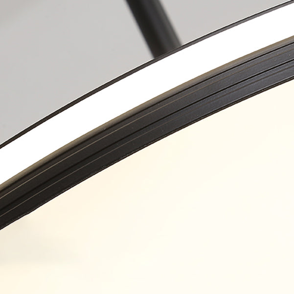 Siliconen cirkelvormige LED hanglamp in moderne beknopte aluminium indoorhangende lamp