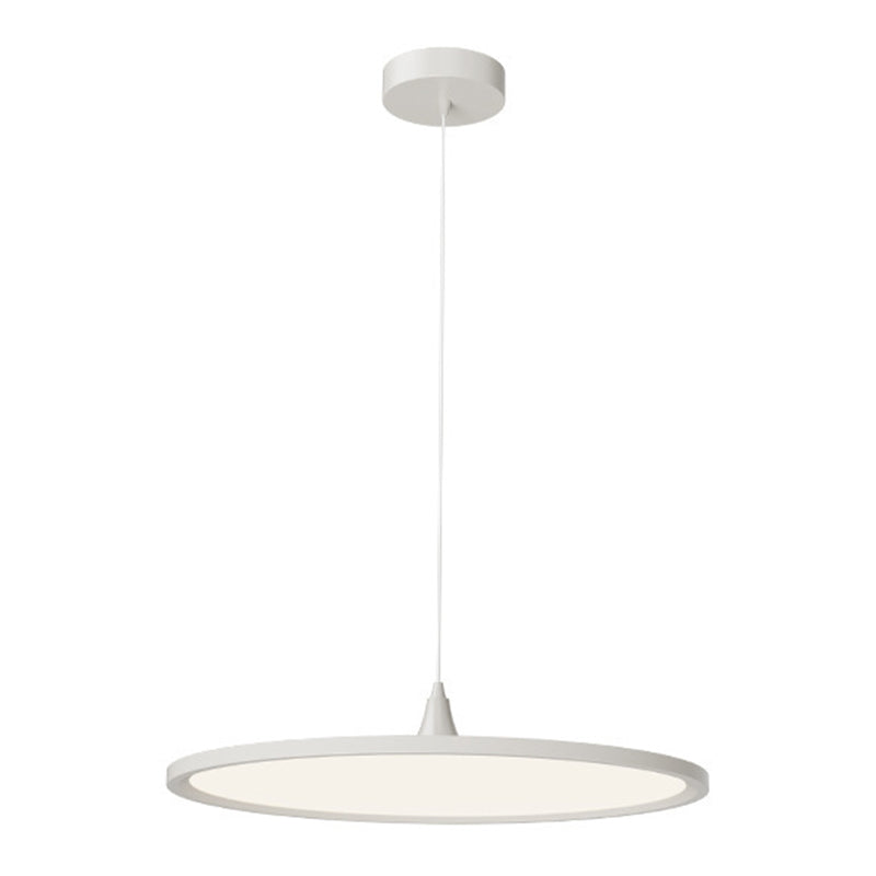 Acrylkreiskreis LED -Anhänger Licht in moderner Einfachheit lackiertes Aluminiumhängelampe für Schlafzimmer