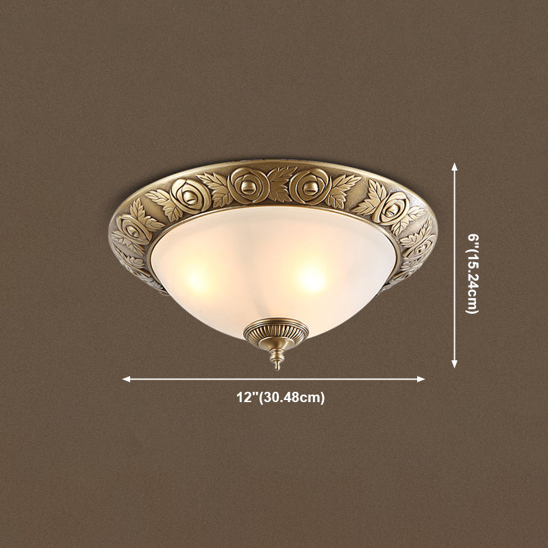 Plafonnier géométrique en verre blanc, Style traditionnel, plafonnier pour chambre à coucher