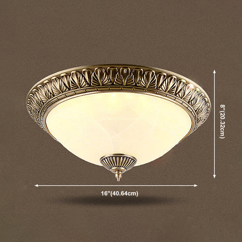 Plafonnier géométrique en verre blanc, Style traditionnel, plafonnier pour chambre à coucher