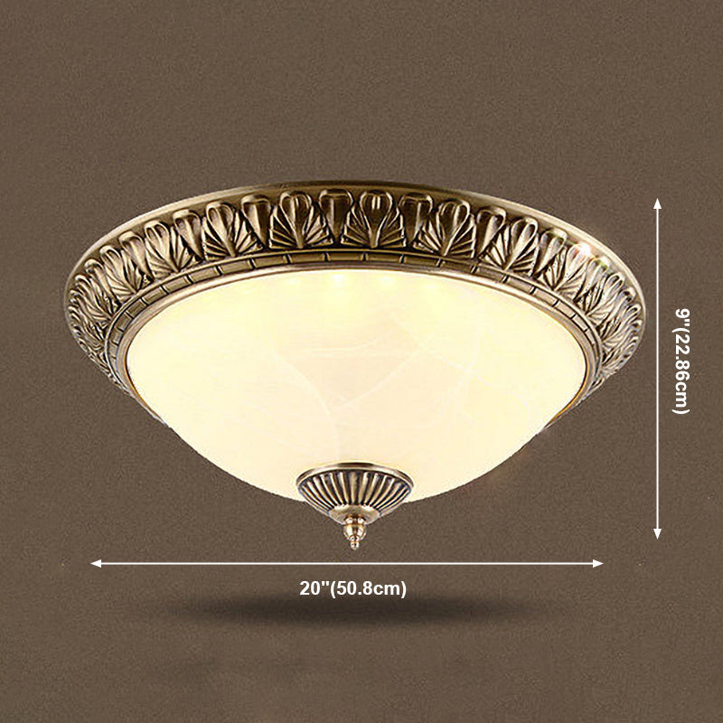 Plafonnier géométrique en verre blanc, Style traditionnel, plafonnier pour chambre à coucher