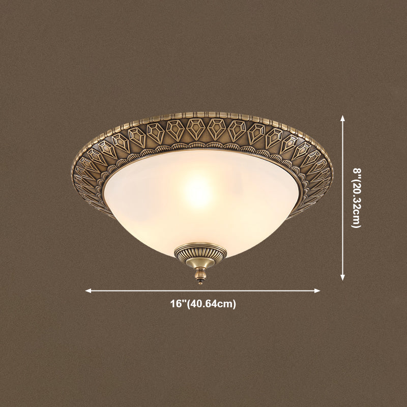 Plafonnier géométrique en verre blanc, Style traditionnel, plafonnier pour chambre à coucher