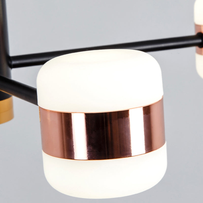 Rose Gold Sputnik Chandelier Postmodern LED Acrylic Pendant Light Fixture