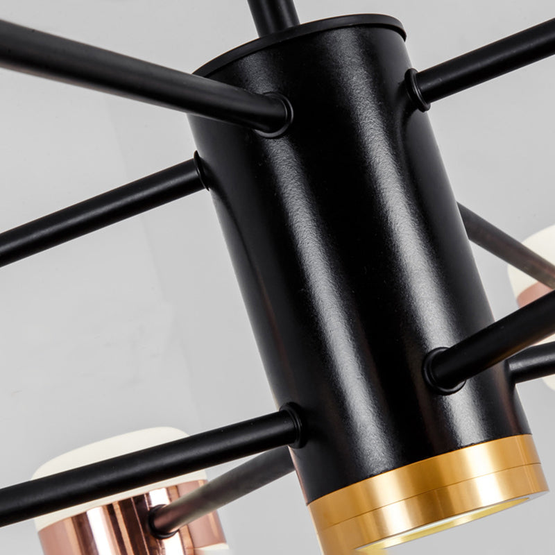 Rose Gold Sputnik Chandelier Postmodern LED Acrylic Pendant Light Fixture