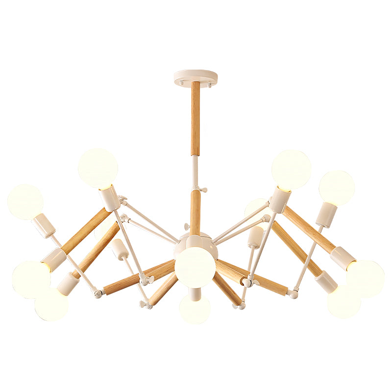 Spider Chandelier Light Fixtures Modern Multi-Head Hanging Pendant Lamps for Living Room