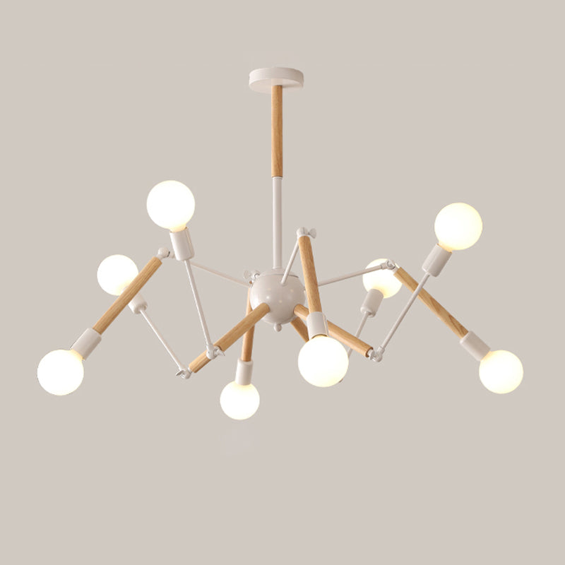 Spider Chandelier Light Fixtures Modern Multi-Head Hanging Pendant Lamps for Living Room