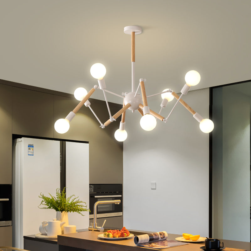 Spider Chandelier Light Fixtures Modern Multi-Head Hanging Pendant Lamps for Living Room