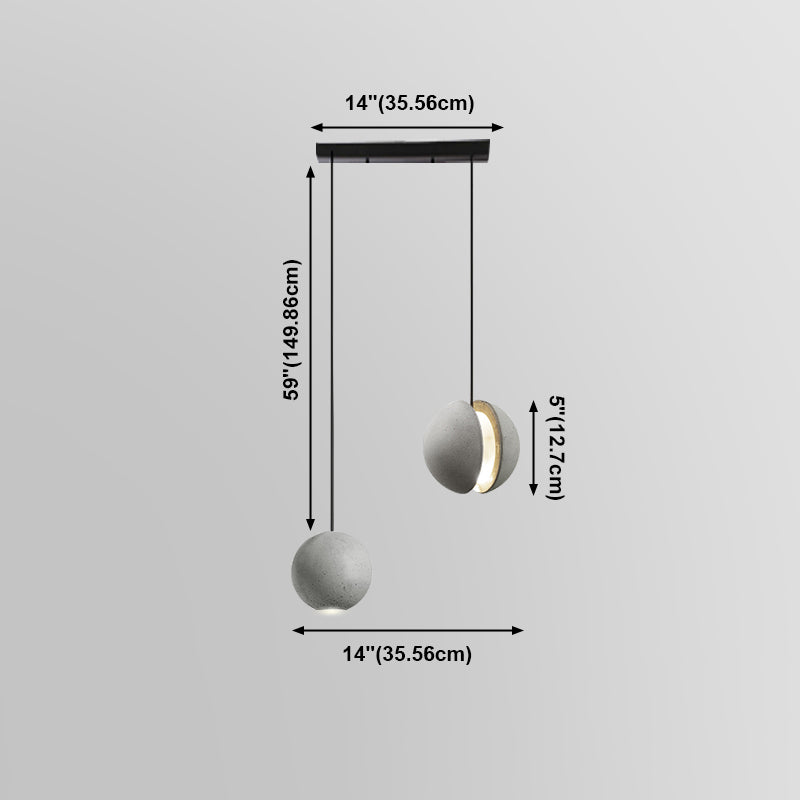 Modern Pendant Light Sferical Shape Appeding Light Freepurs per soggiorno