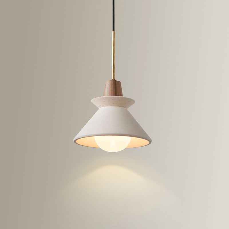 Lampade a sospensione del cemento bianco ciondolo sospensione contemporanea per soggiorno