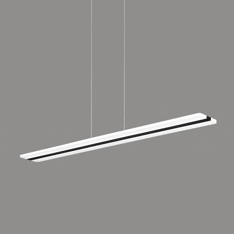 Nordic modern LED Island Light Light Aluminium Pendant Lightture pour salle à manger