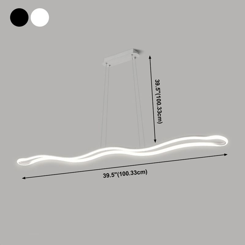 Nordische moderne LED hängende licht schmiedeeiserne Anhängerleuchte für Esszimmer