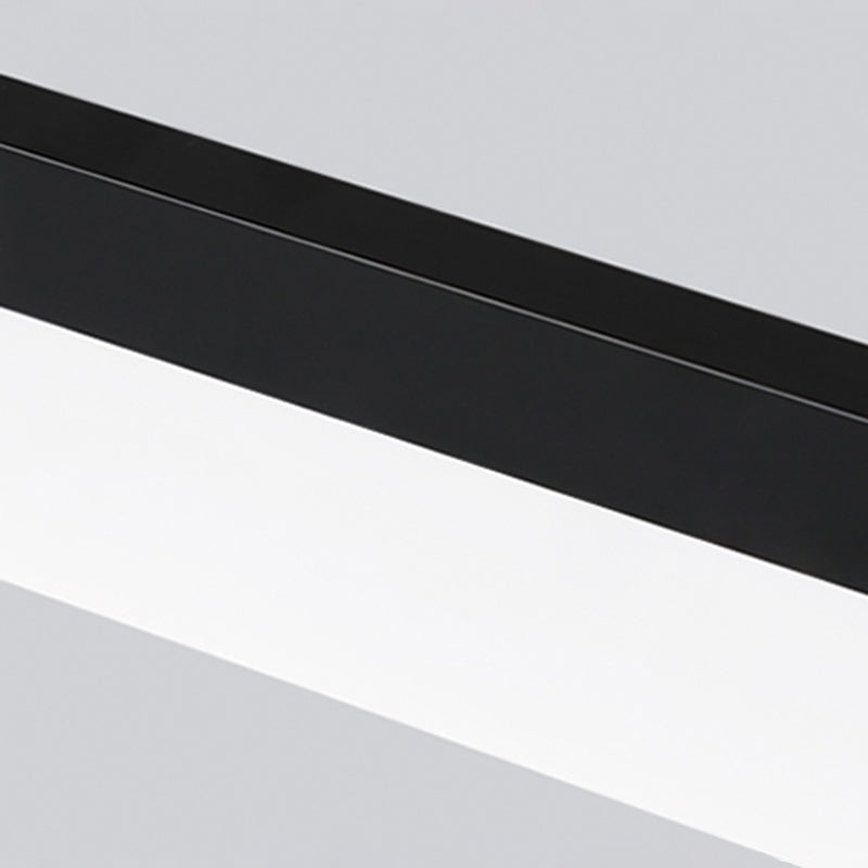 Nordic Modern Island Light LED Simple Rectangle Aluminum Pendant Light Fixture