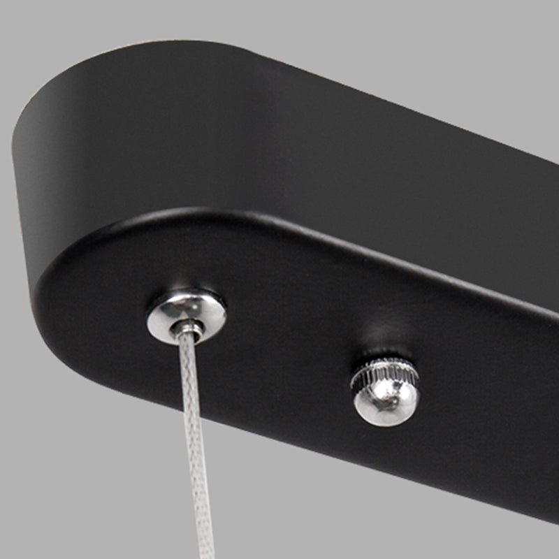 Nordic Modern Island Light LED Simple Rectangle Aluminum Pendant Light Fixture