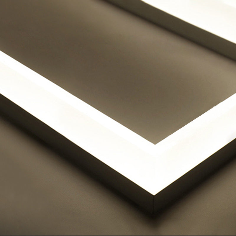 Nordic Modern Hanging Light Office LED Einfache Rechteck -Anhängerleuchte