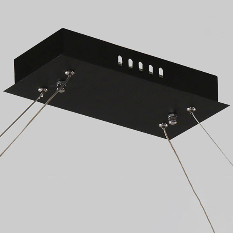 Nordic Modern Hanging Light Office LED Einfache Rechteck -Anhängerleuchte