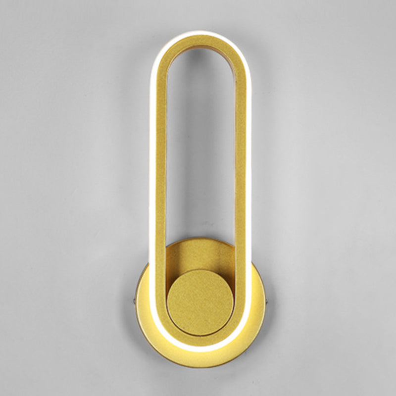 Contemporary Simple Wall Sconce Led Rotating Wall Mounted Light Fixture for Bedside