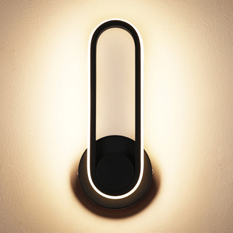 Contemporáneo de letrero de pared de pared simple de pared LED montada en la pared para la pared para la cama