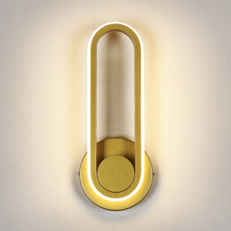 Contemporáneo de letrero de pared de pared simple de pared LED montada en la pared para la pared para la cama