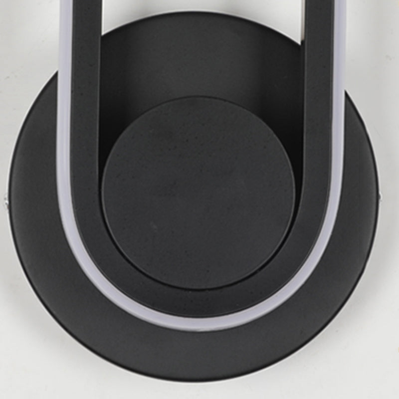 Contemporáneo de letrero de pared de pared simple de pared LED montada en la pared para la pared para la cama