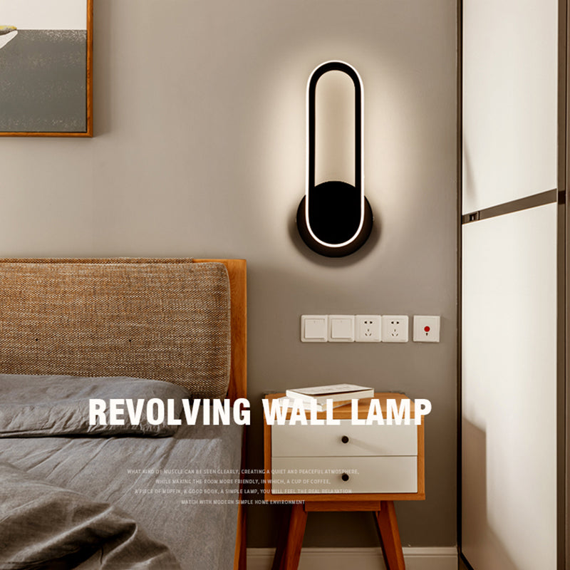 Contemporáneo de letrero de pared de pared simple de pared LED montada en la pared para la pared para la cama