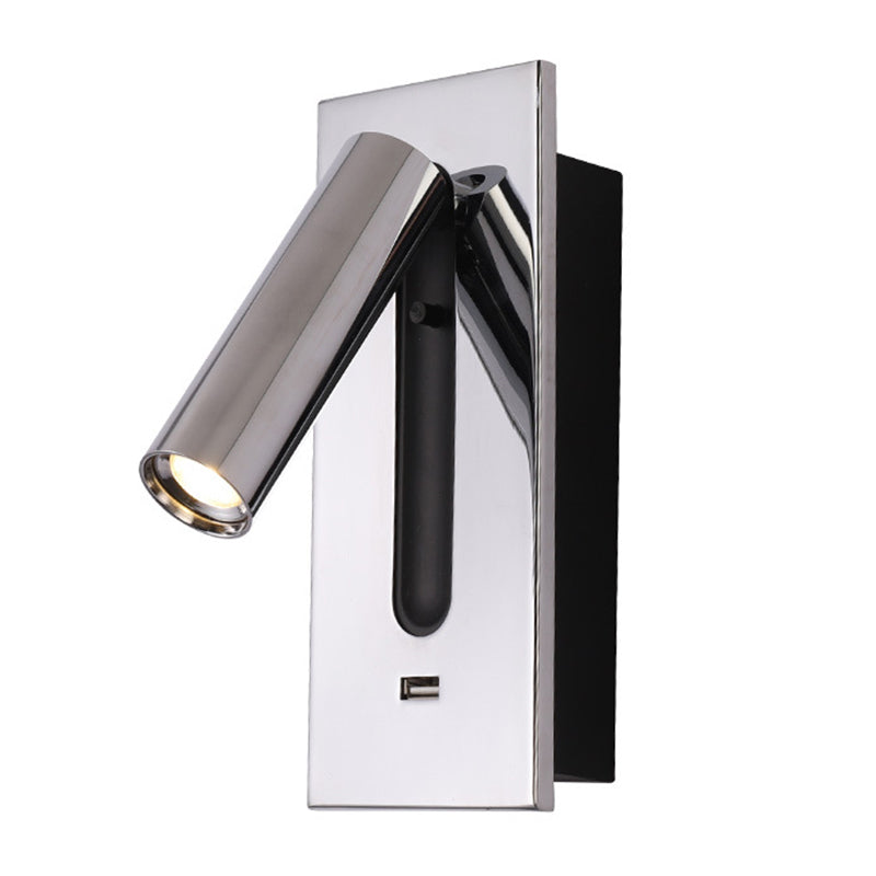 Contemporary Metal Wall Sconce Led Wall Mounted Light Fixture for Study Room Bedside Reading Lamp