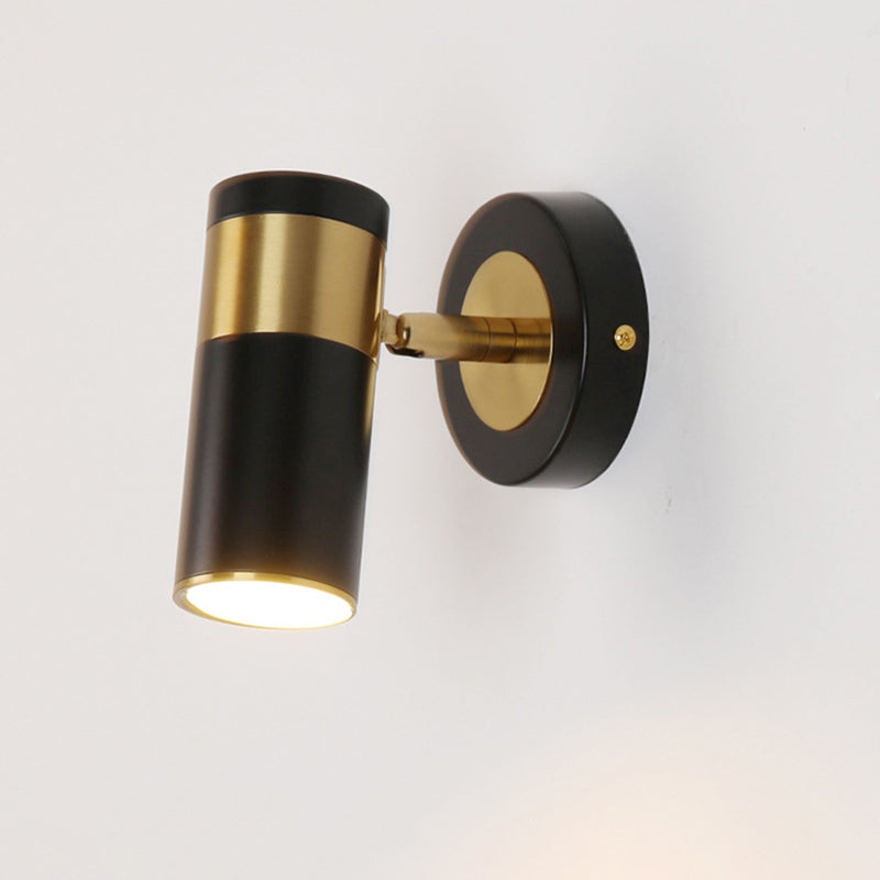 Simple Metal Wall Sconce Gold Wall Mounted Light Fixture for Study Room Bedside
