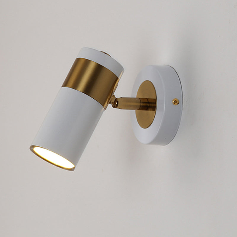 Simple Metal Wall Sconce Gold Wall Mounted Light Fixture for Study Room Bedside