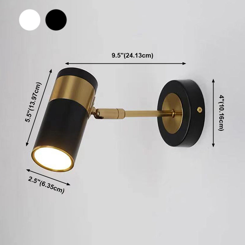 Lámpara de pared dorada de pared de pared de metal simple para la sala de estudios junto al lado de la cama