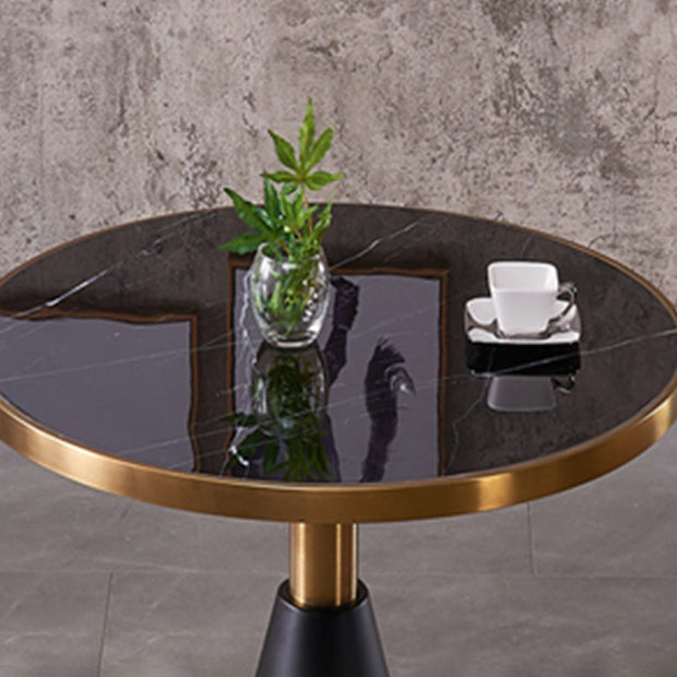 Runde Form Luxus Esstisch Drei-Farben fester Tisch mit Sinterstein
