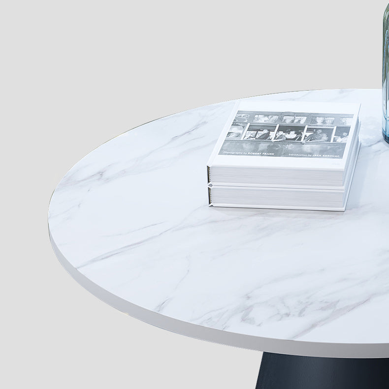 Round Table 23.6'' Dinette Table Traditional Luxury Dinner Room Table with Pedestal Casual