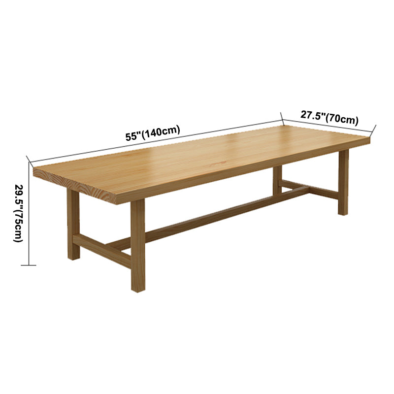 Mesa de madera industrial de madera sólida mesa de madera de madera de madera con caballete