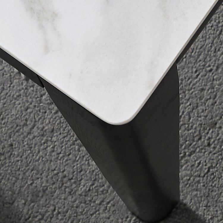 Industrial Standard Sintered Stone Esstisch Weiße Quadratform Esstisch für Küche