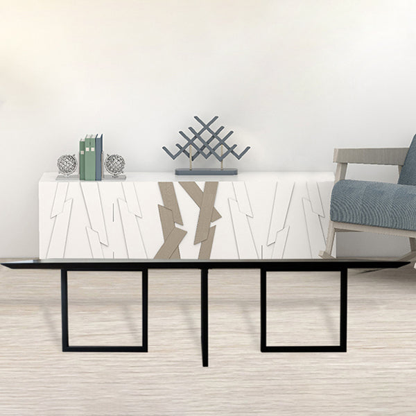 Mesa de comedor de rectángulo industrial de metal mesa de madera maciza para comedor