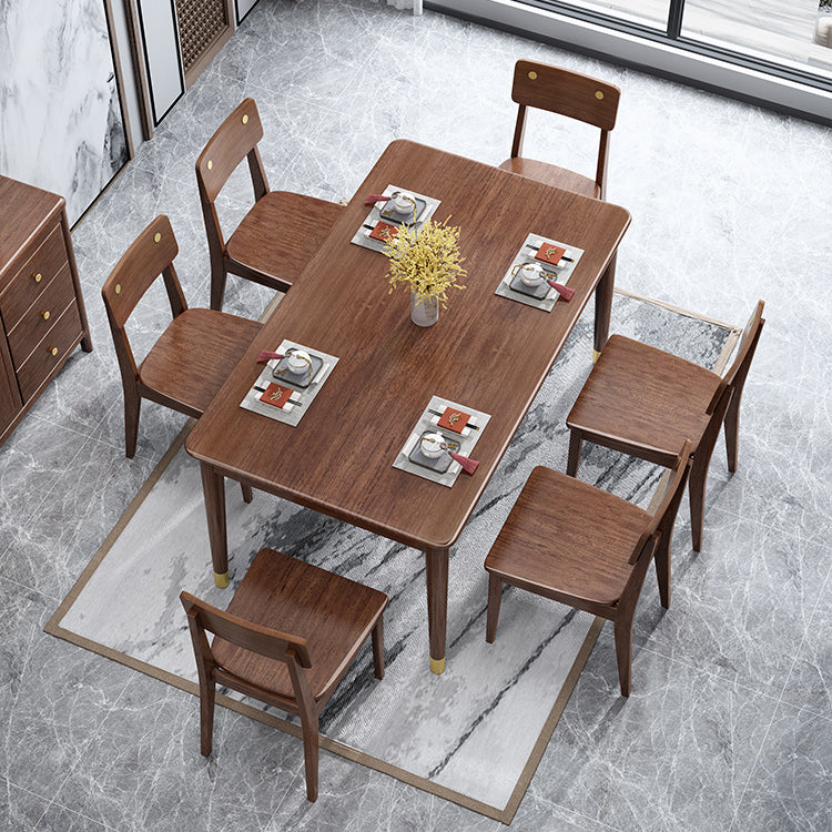 Mesa de comedor de estilo de lujo tradicional Rectángulo 4 Pats Table para uso en el hogar