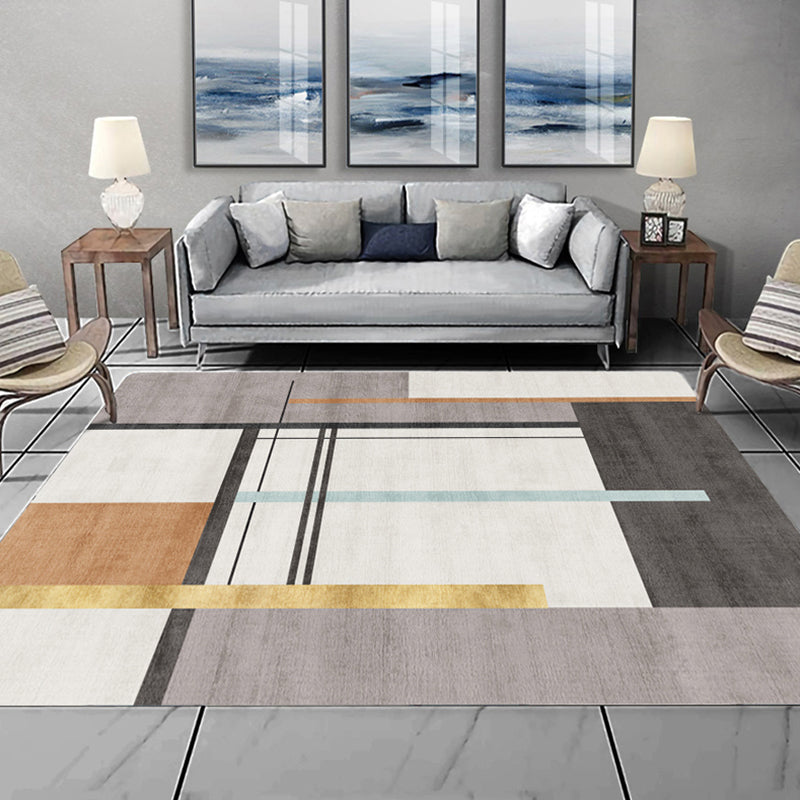 Oranje modern tapijt blending kleurblok indoor tapijt waswasbalk tapijt voor woningdecoratie