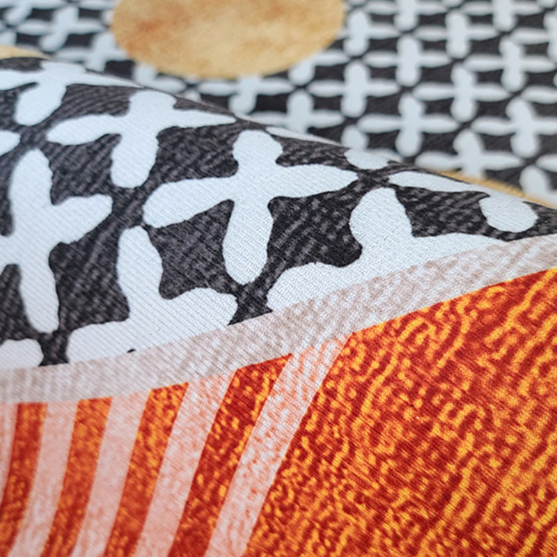 Oranje modern tapijt blending kleurblok indoor tapijt waswasbalk tapijt voor woningdecoratie