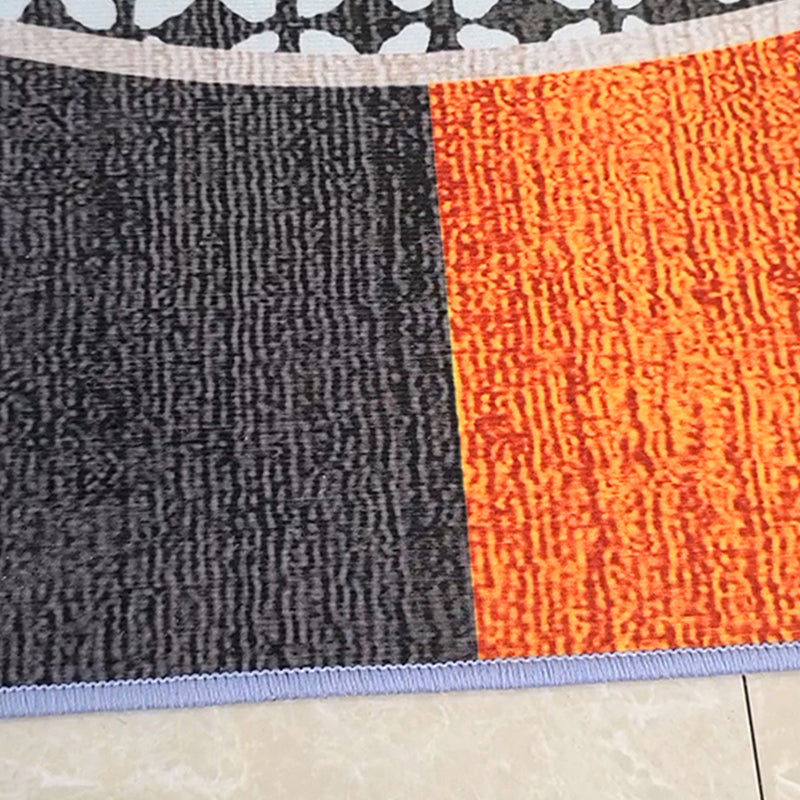 Oranje modern tapijt blending kleurblok indoor tapijt waswasbalk tapijt voor woningdecoratie