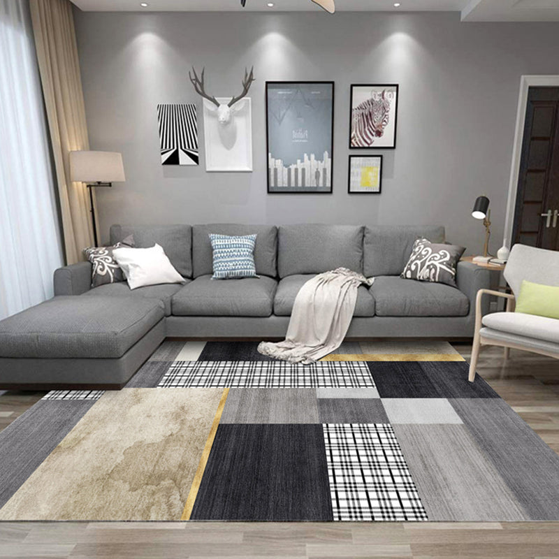 Oranje modern tapijt blending kleurblok indoor tapijt waswasbalk tapijt voor woningdecoratie