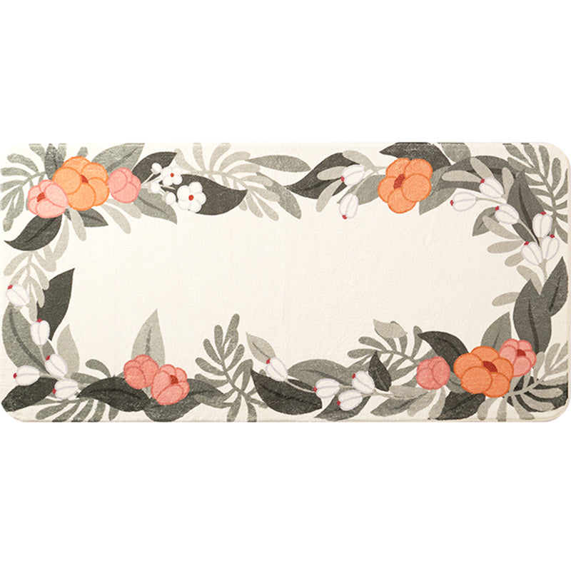 Groen Modern Rug Tapsel Blending Plant Tapijt Non-slip achterste Tapijt voor woonkamer