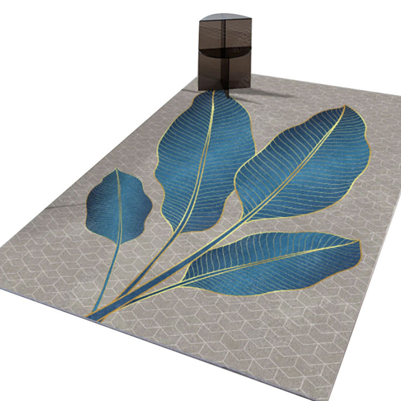 Beige Modern Rug Blending Lotus Rug Non-Slip Backing Rug for Drawing Room