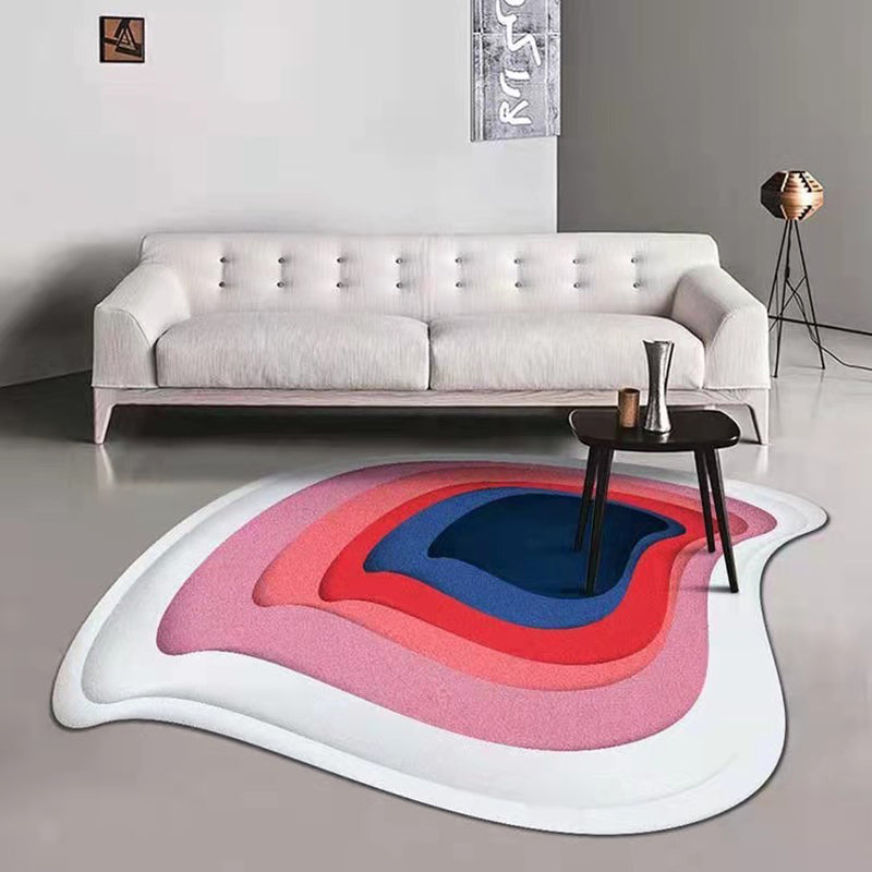 Trendy Novelty Shape Rug Creative Polyester Rug Washable Area Carpet for Home Decoration