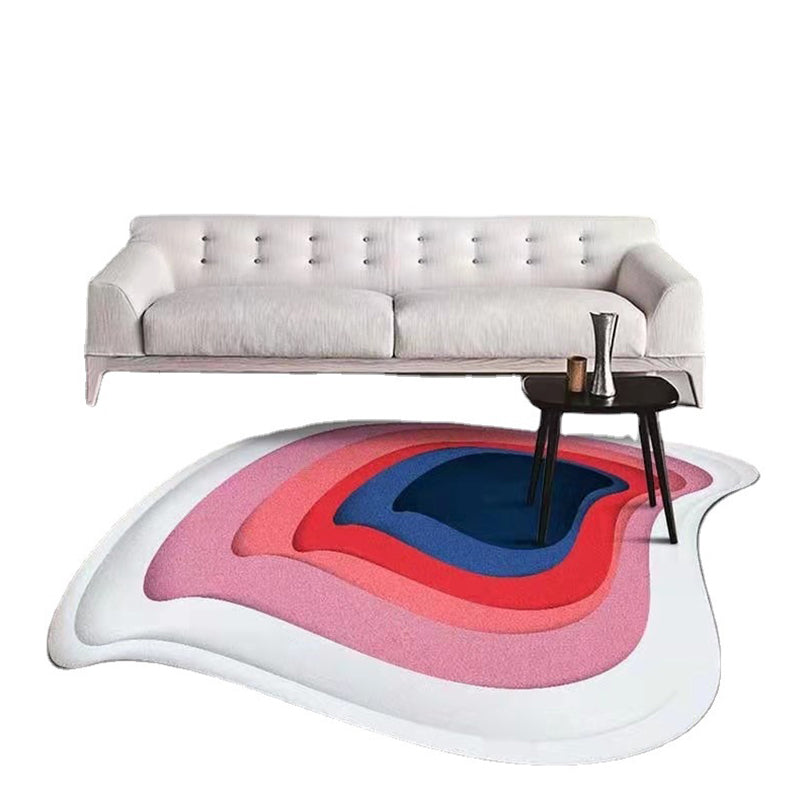 Trendy Novelty Shape Rug Creative Polyester Rug Washable Area Carpet for Home Decoration