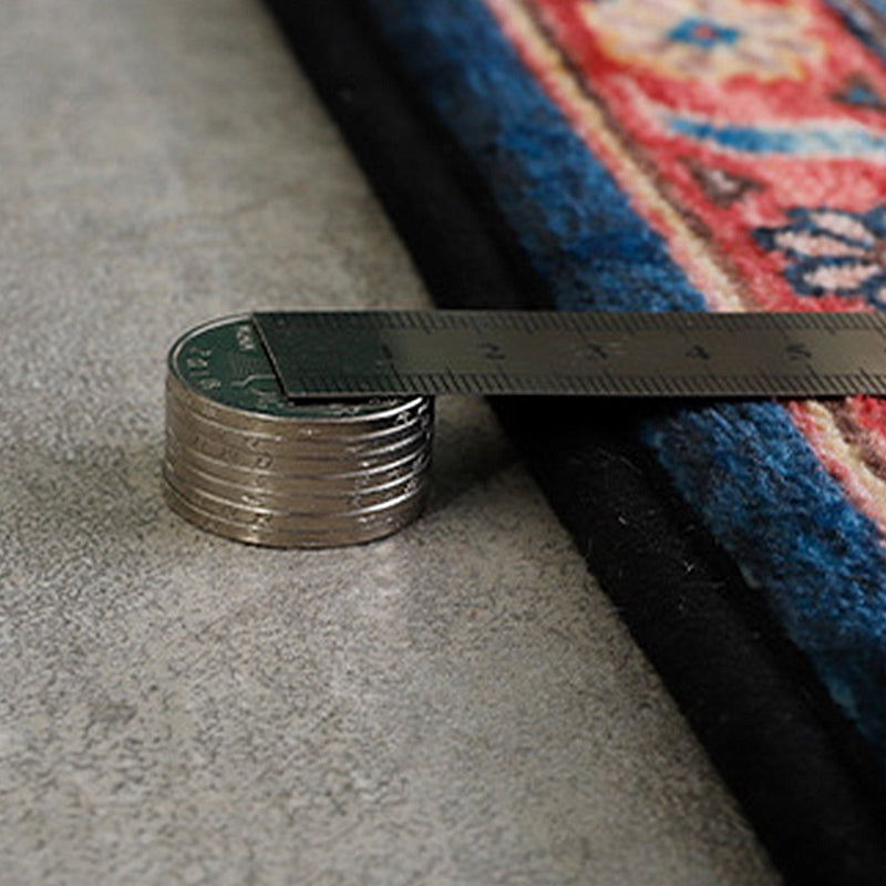 Zwart eenvoudig tapijt polyester abstract patroon tapijt wasbaar tapijt voor woonkamer