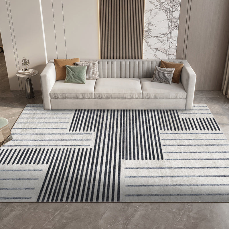 Minimalist Indoor Rug Gorgeous Washable Rug Polyester Stain Resistant Area Carpet for Living Room