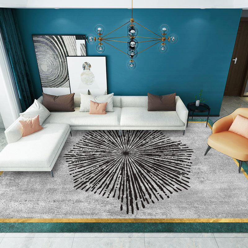 Minimalist Indoor Rug Gorgeous Washable Rug Polyester Stain Resistant Area Carpet for Living Room